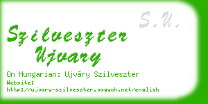 szilveszter ujvary business card