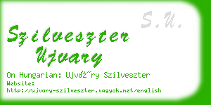 szilveszter ujvary business card